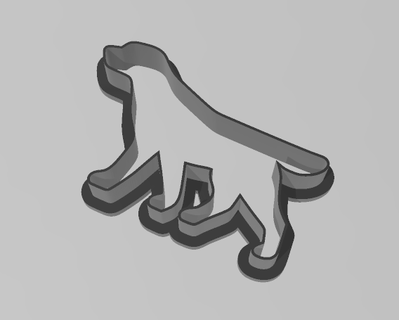 labrador biscotto taglierina contorno casa og impronta cane animale domestico animali domestici cuoco 3d print model - Mito3D
