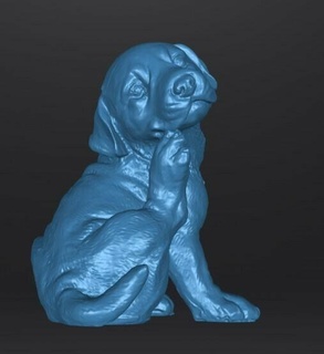 Labrador chiot art chien 3d print model - Mito3D