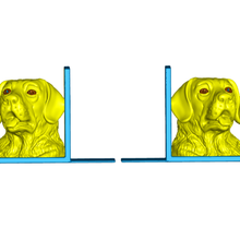 labrador retriever reggilibri sinistra animale libro finisce cane arredamento 3d print model - Mito3D