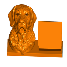 Labrador Retriever Unternehmen Karte Halter Unterstützung erweiterbar Tier Inhaber Hund mehrere Büro 3d print model - Mito3D