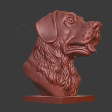 labrador retriever bust dog head game animals sculpture sculpt model figure fdm dogs doggy doggie dlp cute budda 3d print model - Mito3D