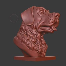 labrador retriever busto con testa di cane gioco animali la scultura scolpire modello figura fdm cani doggy pecorina dlp carino budda 3d print model - Mito3D