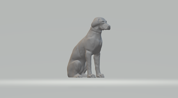 labrador retriever gratuito 3d Stampa modello invecchiare cane animale stampabile miniature figurine d'oro arte sculture 3d print model - Mito3D