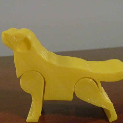 labrador retriever impressão colocar brinquedo Labrabor cão in 3D print model - Mito3D