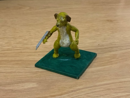 labrador warrior pose 1 - reclaiming blade Game animal dog wargame piece 3d print model - Mito3D
