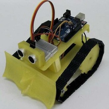 labtec educativo robot arduino robótica oruga sumobot sonar sumo 3d print model - Mito3D