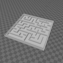 labyrinth maze game marble 3d print model - Mito3D