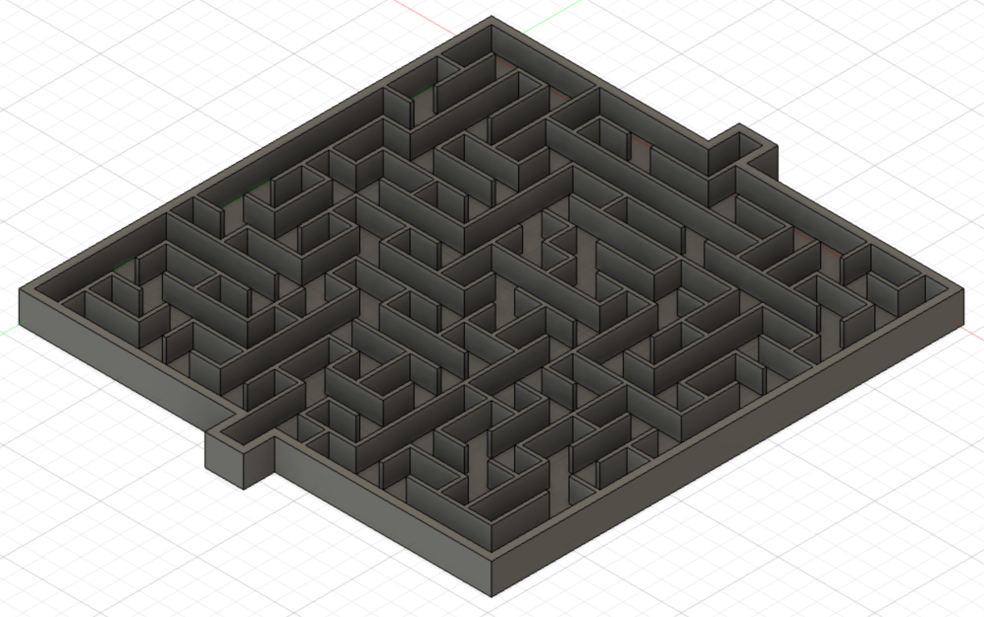 labyrinth 12x12 game puzzle 3D print model - Mito3D