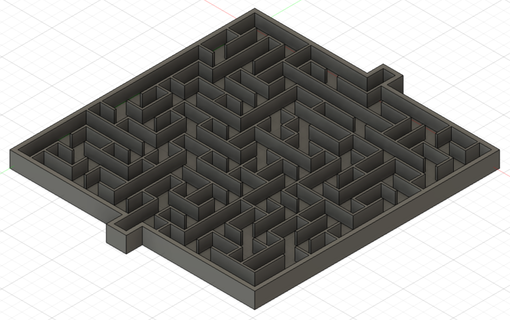 labyrinth 12x12 game puzzle 3d print model - Mito3D