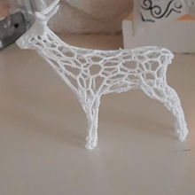 de la dentelle cerf art amusant gadget animal noël 3d print model - Mito3D