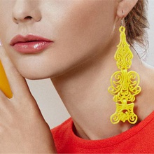 lace earrings jewelry 3d print model - Mito3D