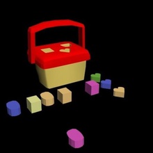 encaje conjunto juego de los niños 3d print model - Mito3D