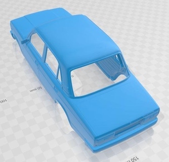 lada 2107 imprimable corps voiture art 3d print model - Mito3D