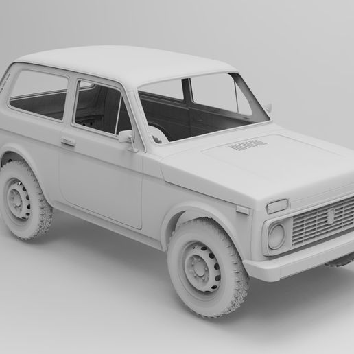 lada niva 2121 stl files ready print 313mm wheelbase axial rc model lada2121 3D print model - Mito3D