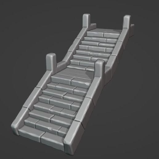 escada arquitetura arte poli ativos 3d 3D print model - Mito3D