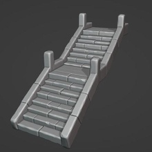 escada arquitetura arte poli ativos 3d 3d print model - Mito3D