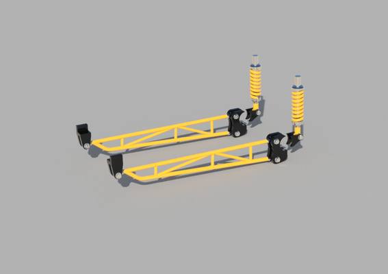 leiter bar rückseite suspension schocks 1 24 rahmen riegel gase dragster heiß stange benutzerdefiniert 3d print model - Mito3D