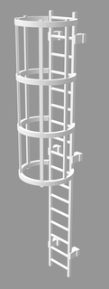 ladder cage h0 scale 3d print model - Mito3D
