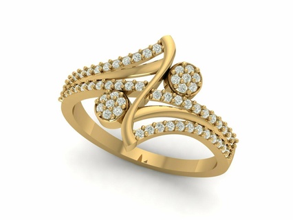Damen Dämonade Ring Ring Schmuck Gold Damen 3d print model - Mito3D