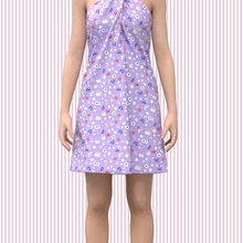 Hanımlar yular boyun elbise moda 3d print model - Mito3D