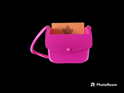 ladies leather handbag holdal business card holder holdall satchel marketing advertising shoulder strap work oldskool bag 3d print model - Mito3D