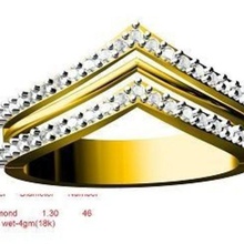 señoras anillo joyería 3d print model - Mito3D
