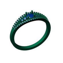 ladies ring jewelry stl classic female 3d print model - Mito3D