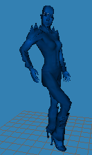 Dame armanoïde art personnage 3d print model - Mito3D