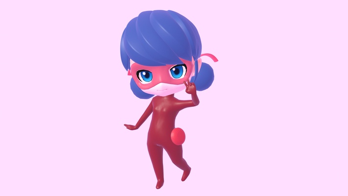 dame fehler chibi wunder marienkäfer marinette 3d print model - Mito3D