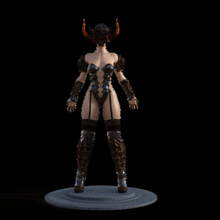 lady darkness art figurine magician 3d print model - Mito3D