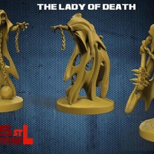 lady death stl gameworkshop charactersstl orcs 3d ogres minis warhammer prints impression 3d print model - Mito3D