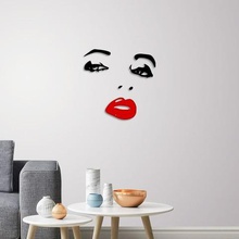lady face wall decoration art woman living room home 2d 3d printing indoor 3d print model - Mito3D