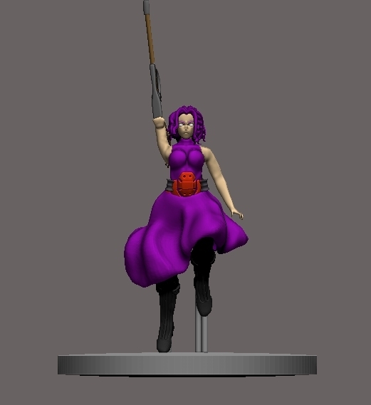 dama nagant Arte boku héroe 3D print model - Mito3D