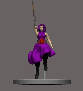 dama nagant Arte boku héroe 3d print model - Mito3D