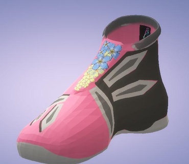 lady shoe concept sneaker hightop ladies fashion model reference 3d print model - Mito3D