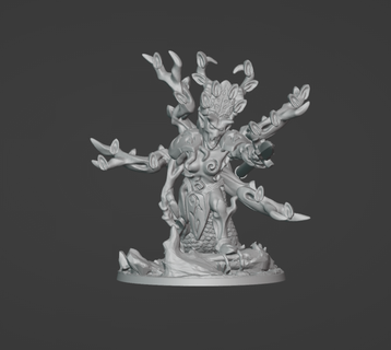 lady wood treevaneth warmaster 10mm 3d print model - Mito3D