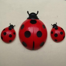 ladybug fridge magnet home insect holder gadget decoration decor marienk fer bug 3d print model - Mito3D