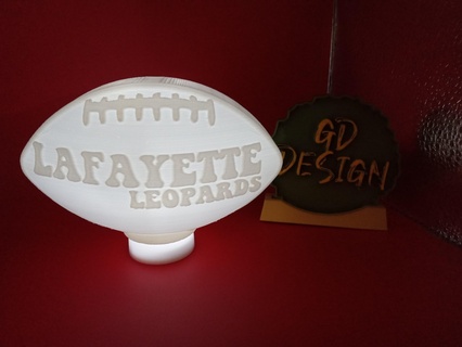 lafayette leopards university football light 3d print model - Mito3D