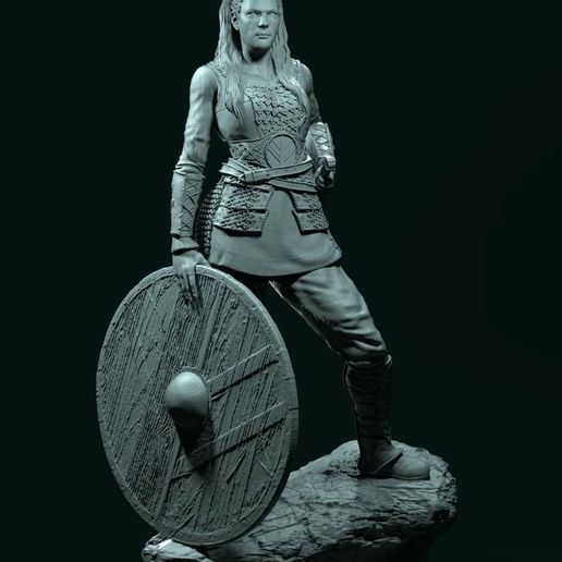 Lagertha vikings 3D print model - Mito3D