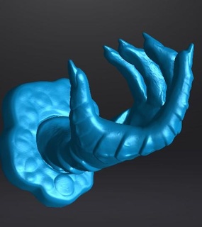 lagoon monster hand 3d print model - Mito3D
