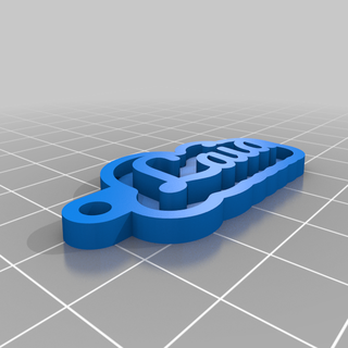 laia joyería joya personalizado llaveros llaves 3d print model - Mito3D