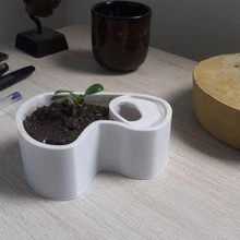 Lac plante vase 3d print model - Mito3D