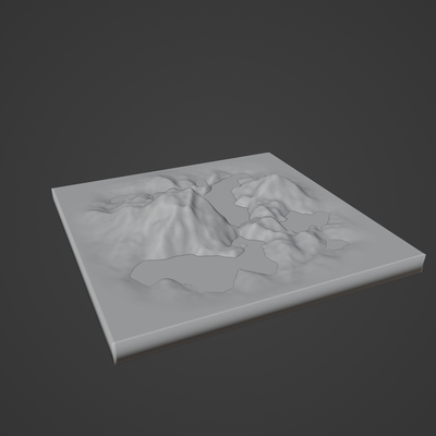 lake topography landscape stone canyon desert terrain alpine erosion nature environment snow spring sand forest ground 3d print model - Mito3D