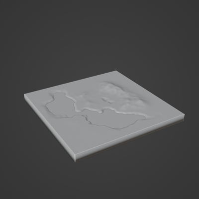 see topographie landschaft stein schlucht wüste terrain alpin erosion natur umgebung schnee frühling sand wald boden 3d print model - Mito3D