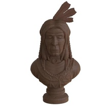 lakota.art.el busto.de la india.humanos.la estatuilla.de decoración.estatua 3d print model - Mito3D