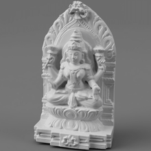 lakshmi loto trono kirtimukham arte devi India indiano dea indù induismo 3d print model - Mito3D