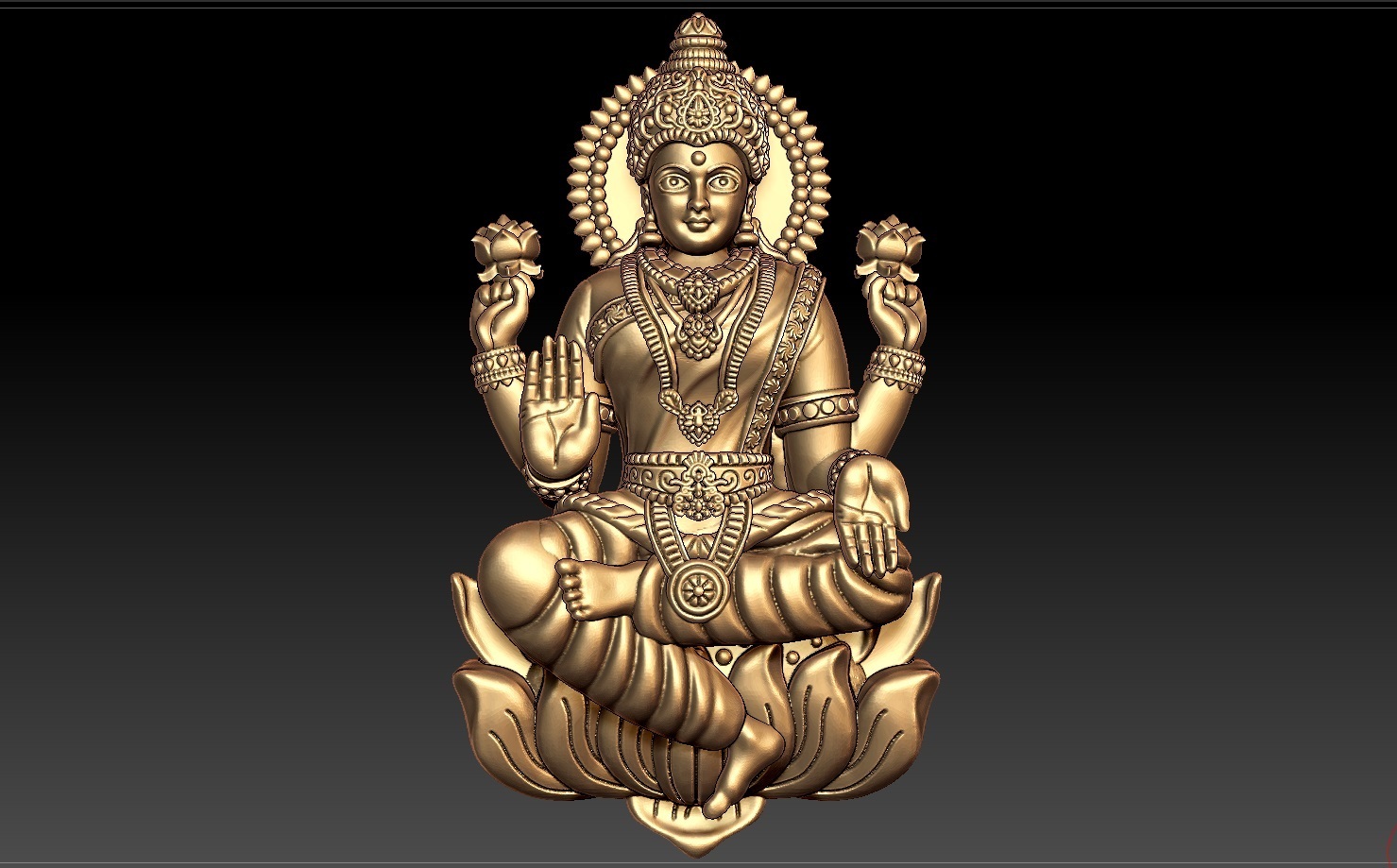 lakshmi pendent adi-lakshmi dhana-lakshmi dhanya-lakshmi gaja-lakshmi santana-lakshmi veera-lakshmi vijaya-lakshmi vidya-lakshmi sarashvathi 3D print model - Mito3D