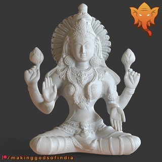 lakshmi promessa prosperidade Diwali indiano Deus hindu deusa lindo latão bronze 3d print model - Mito3D