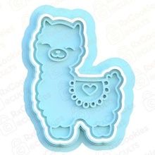 lama cookie cutter set stamp cookies cook home cithen cutters animals dog cat sloth deer sphinx house fox 3d print model - Mito3D