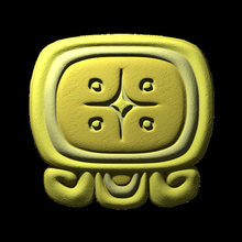 lamat mayan glyph art sculptures 3d print model - Mito3D